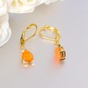 CiNily Opal Dangle Earrings for Women Leverback Drop Earrings 14K