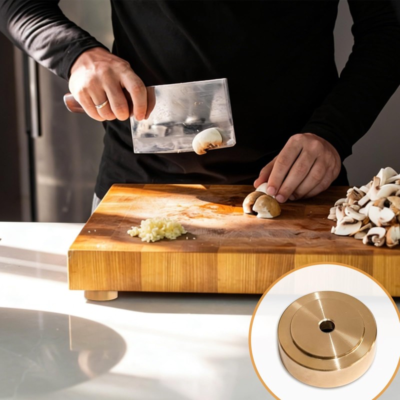 8 Pcs Brass Cutting Board Feet 1.18 x 0.39 Inch
