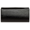 Caspar TA504 Elegant Women's Shiny Clutch Evening Bag, black