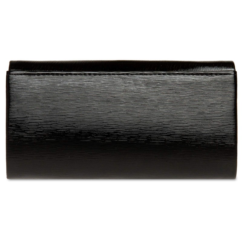 Caspar TA504 Elegant Women's Shiny Clutch Evening Bag, black
