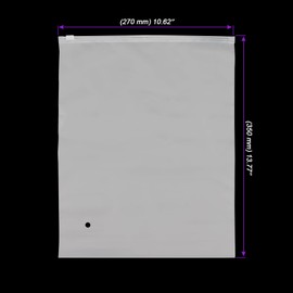 JOIKIT 40 PCS Frosted Travel Storage Bags, 27 x 35cm Plastic Zipper Clothes Bags, Travel Space Saver Bags Luggage Ziplock Bags for Home, Trips