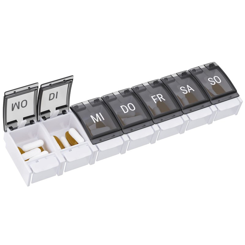 WELLGRO Pill Box for 7 Days, Pill Box, 1 Compartment