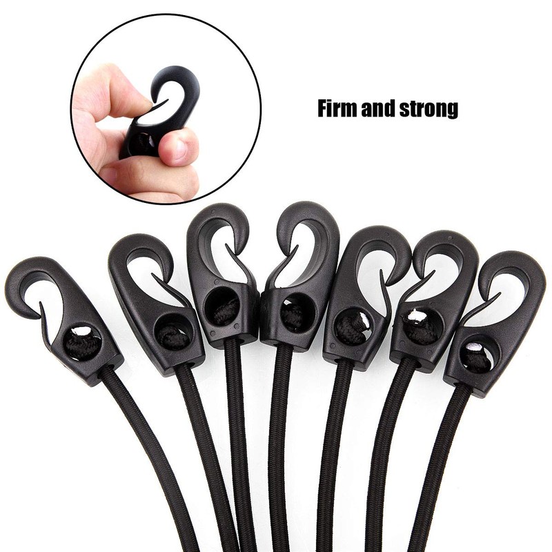 24inch Bungee Cords with Hooks, 12pack Heavy Duty Rubber Tarp