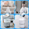10L Small Bin Bags Drawstring Pedal Bin Liners White Thickened