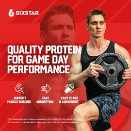 Six Star Whey Protein Powder Whey Protein Plus | Whey Protein Isolate & Peptides | Lean Protein Powder for Muscle Gain | Muscle Builder for Men & Wome