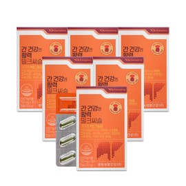 Guangdong Liver Health Vitality Milk Thistle 6 Boxes (6 Months Supply) Soft Capsules Silymarin Vitamin B Biotin Zinc / 광동 간 건강엔 활력 밀크씨슬 6박스(6개월분) 연질캡슐 실리마린 비타민B 비오틴 아연