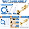 3-Piece Trumpet Cleaning Brush Kit for Instrument Maintenance – Manual
