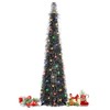 5FT Pop Up Christmas Tree with 90 LED Lights, Collapsible
