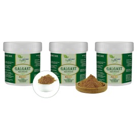 Vita Ideal Vegan® Galgant - Root 3 x 300 g Powder - Alpina Officinarum - Daily Serving 1020 mg Gallant Root, Natural, Vegetable & No Additives, Includes Measuring Spoon