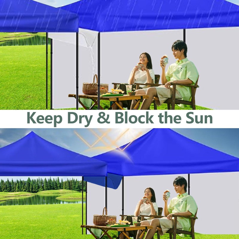 VirgoCCY 3-Pack Rain Gutter for Tents, 10 FT PVC Vinyl