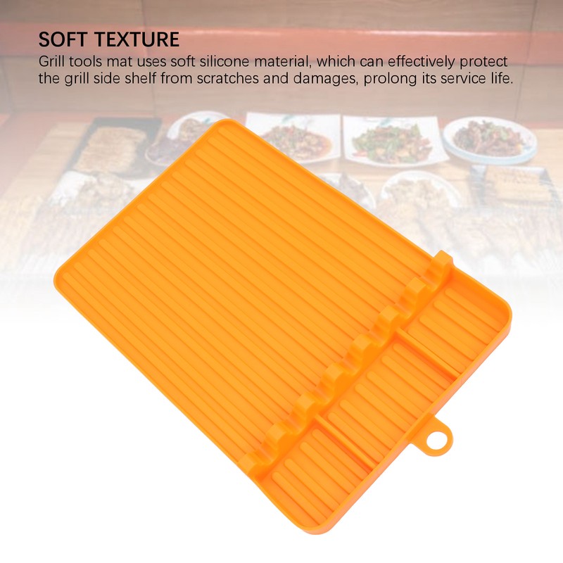 Silicone Griddle Tools Mat Heat Resistant Washable Reusable Soft Flexible