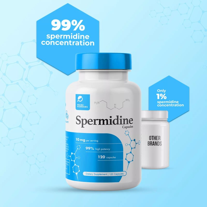 Prime Powders Spermidine Capsules by Prime Powders: 3rd Party Tested