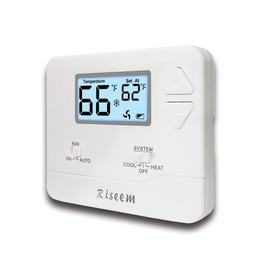 NonProgrammable Thermostat for Home, Single-Stage Systems,Digital Energy-Saving Thermostat,1 Heat/1 Cool, Easy DIY Install,White Backlight