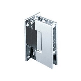CRL Geneva 037 Series Polished Chrome Wall Mount Full Back Plate Standard Hinge