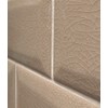3x6 Brown Beveled Crackled Subway Ceramic Tile Backsplash Wall (8pcs)