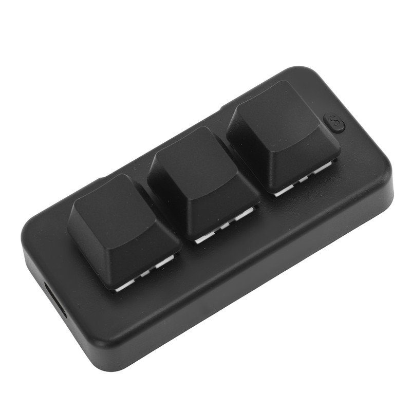 Customize 3 Keys Keyboard Black 3 Keys One Handed Mini
