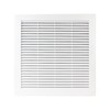 Ventilation Grille 300x300 with fly net. White high quality plastic(TRU-10)