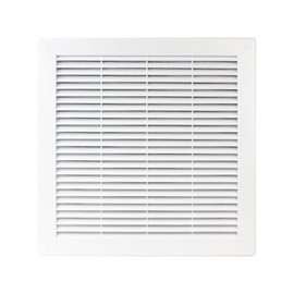 Ventilation Grille 300x300 with fly net. White high quality plastic(TRU-10)