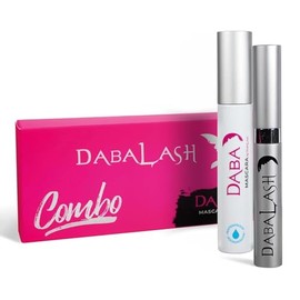 Dabalash Waterproof Combo – Professional Eyelash & Brow Strengthener & Mascara – Give Your Own Lashes a Longer, Fuller, & Thicker Look – 0.18 Oz & 0.4
