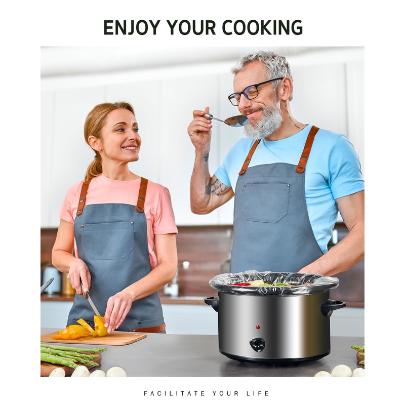 Syntus Slow Cooker Liners, 60 Count Cooking Bags Extra Large