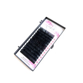La Bella Beauty Bar Eyelash Extensions Individual & Volume Velvet Black & Multi Colour 0.07-0.08mm CC-D Curl 9-14mm Professional Eyelash Extension Supplies (0.08 CC 13mm, Velvet Black Volume)
