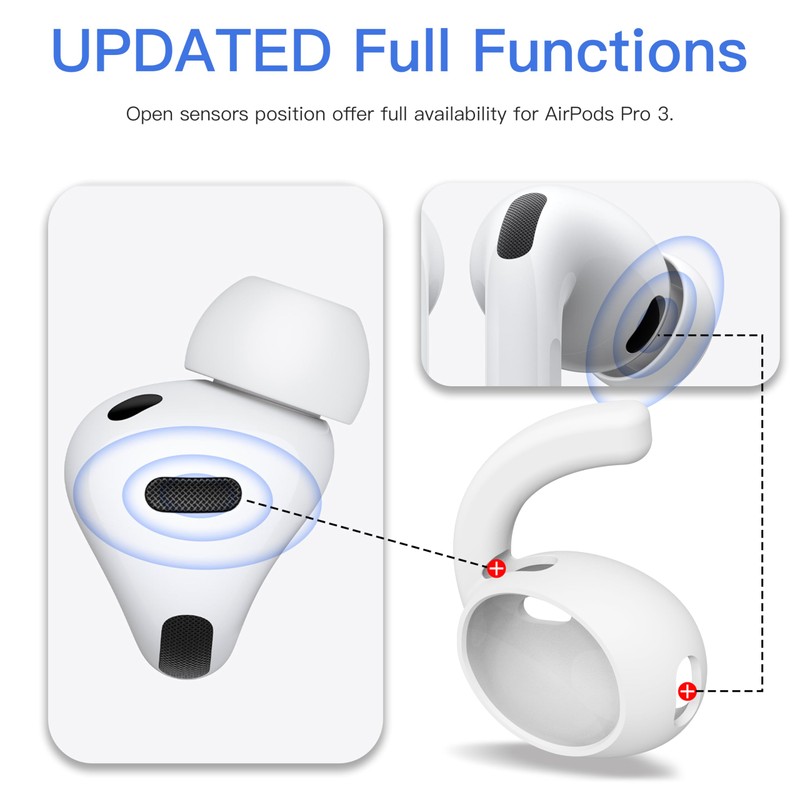 Upgraded 4 Pairs Ear Hooks for AirPods Pro 3 DamonLight