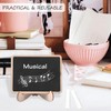 NANXJIUR 20 Pack Mini Chalkboard Signs with Support Easels, Small