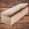 Oblong Wooden Box with Lid | 33 x 10 x