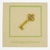 Jim Clift Design Skeleton Key Gold Lapel Pin - 10