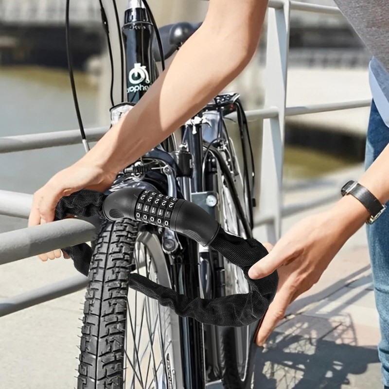 ASelected Bicycle Lock with 5-Digit 90 CM Combination Lock Bicycle