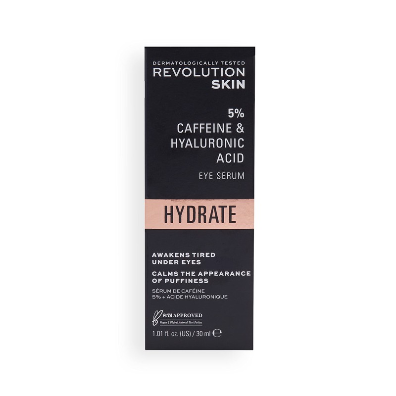 Revolution Skincare 5% Caffeine & Hyaluronic Acid Under Eye Serum,