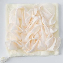 Washcloth Loofah Combo 2-in-1 Loufee Washcloth That Holds Bar Soap-Exfoliation Mesh Shower Ball for Body Wash & Smooth Skin+Free Loofah Dish Towel - Colour: white