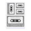 4 x 'Cassette Tape' Temporary Tattoos - Water Resistant, Skin-Safe,