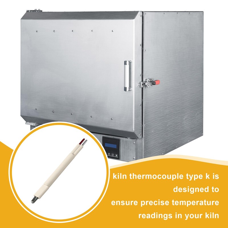 Tujoe 1 Pcs Kiln Thermocouple Type K, Replacement Kiln Part