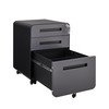 espidoo 3 Drawer File Cabinet: Mobile Locking Storage with Wheels