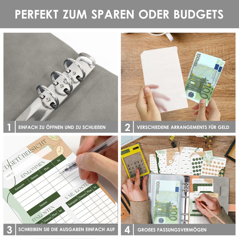 BIROYAL Budget Planner German | Budget Binder A6 Suede |