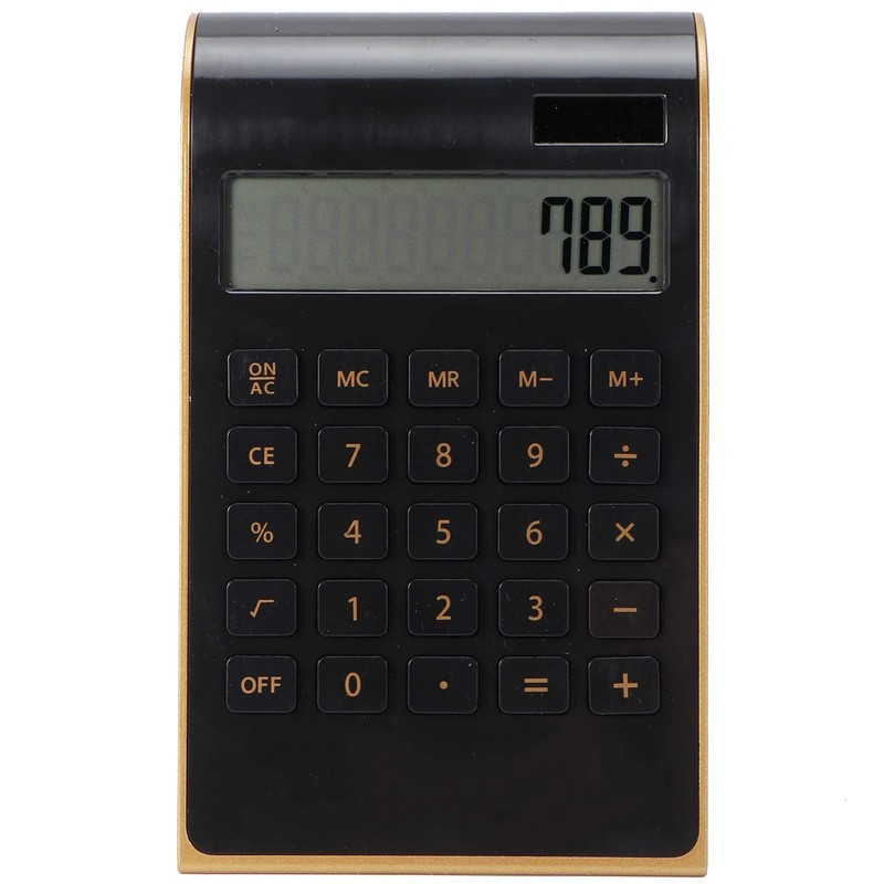 Omabeta LCD Display Desk Calculators Plastic 10 Digits Ergonomic Solar