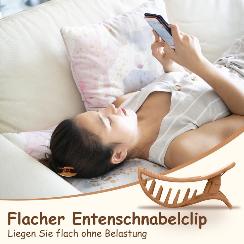 Pack of 4 Flat Hair Clips