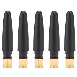 5 x 3dBi WiFi Antenna, 2.4 GHz SMA Male Interface Wireless Antenna, Range 2400-2500 MHz, 50 Ohm Omni SMA Internal Thread Antenna for Wireless Network Card (Straight SMA Female)