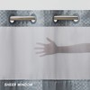 Furlinic No Hook Shower Curtain with Snap in Fabric Liner