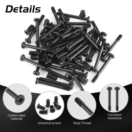 Computer Screws Set of 80 PC Case Screws Carbon Steel PC Fan Screws Housing Computer Fan Screws for PC Casing Fan