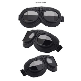 Peicees Vintage Helmet Goggles Motorcycle Goggles Bike Motorcross Pilot Goggle
