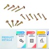 TOOINKCV 85pcs Coarse Thread Drywall Screws, Drive BugleHead Wood Screws