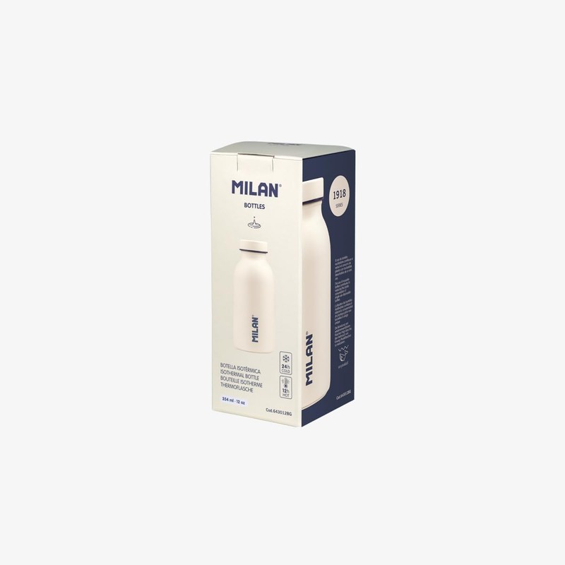 MILAN 1918 Series Stainless Steel Insulated Bottle, White