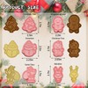 Morofme Christmas Cookie Cutters with Piston Stamps, 6 Sets Gingerbread