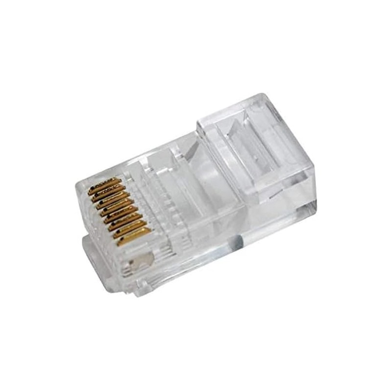 Logilink MP0020 RJ45 8P8C Unshielded Modular Plugs for Flat Cable,