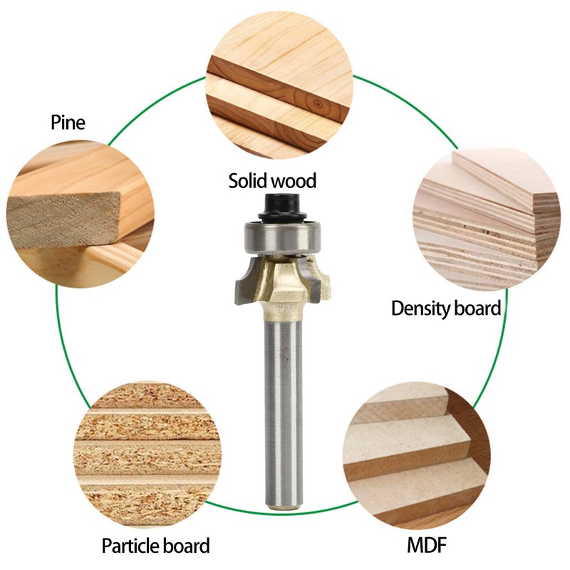Round Over Router Bit Roundover Edge Forming Woodworking Cutter Tool