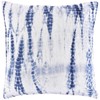 Set of 5 Tie Dye Cushion Cover, 16x16 Indigo Pillowcase,