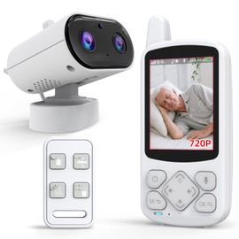 CallToU Elderly Monitor with Camera and Audio, 2-Way Talk Baby Monitors for Elderly No Wi-Fi Video Monitor for Elderly,Call Button Nursing Home Use | for Seniors, Dementia Patients 1 Camera