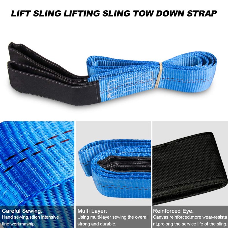 CarBole 1.8m x 5cm Sling Lifting with Flat Loop, 2